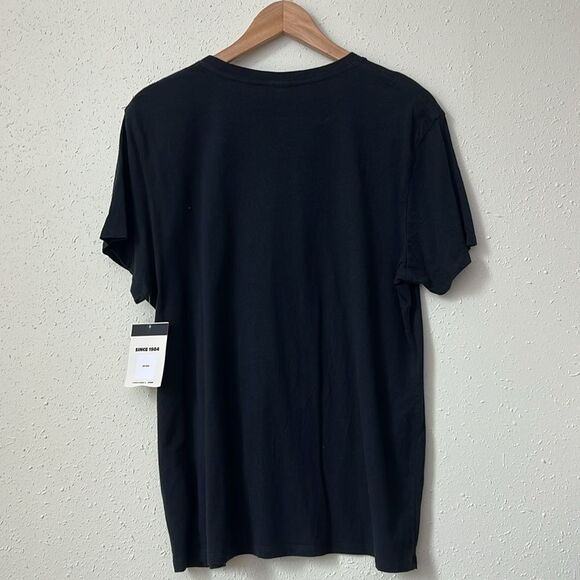 New Reef Surf Black Retro Logo Short Sleeve Graphic Tee Size L - Picture 2 of 6